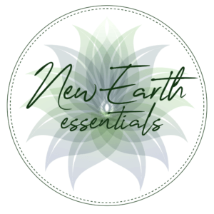 Das neue Earth Essentials-Logo zeigt eine stilisierte Pflanze design mit grünen Farbtönen, die für natürliche Produkte und Wellness steht.