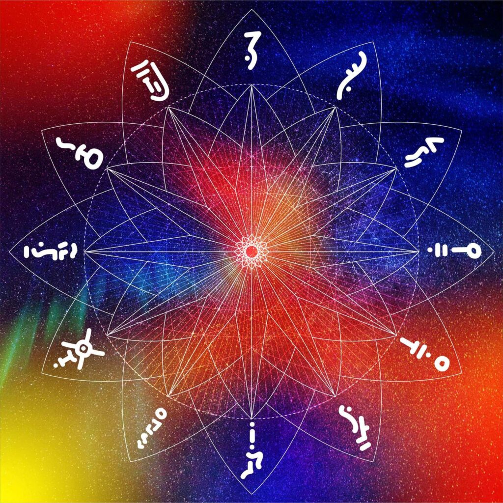 Twelve Glyphs sacred sign