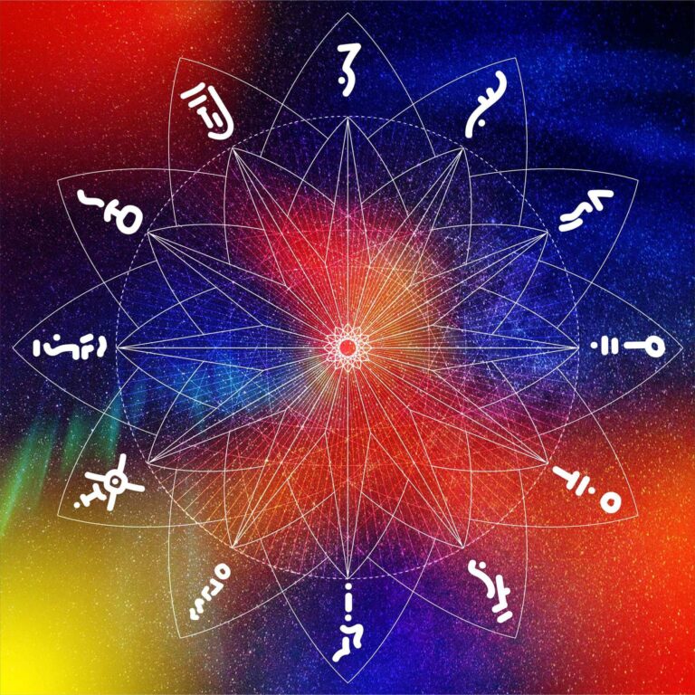 Twelve Glyphs sacred sign