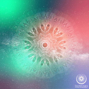Intricate mandala design featuring geometric patterns and vibrant colors