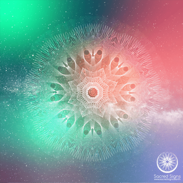 Intricate mandala design featuring geometric patterns and vibrant colors