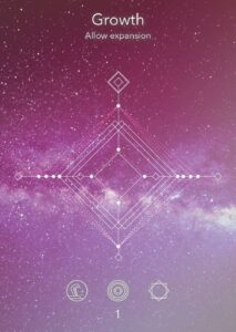 Card 1, Growth, Sacred Signs Oracle Deck