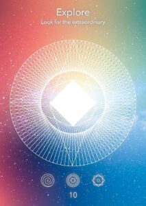 Card 10, Explore, Sacred Signs Oracle Deck
