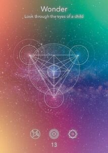 Card 13, Wonder, Sacred Signs Oracle Deck