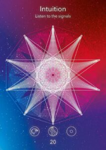 Card 20, Intuition, Sacred Signs Oracle Deck