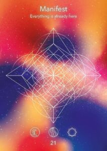 Card 21, Manifest, Sacred Signs Oracle Deck
