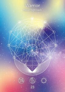 Card 23, Confront, Sacred Signs Oracle Deck