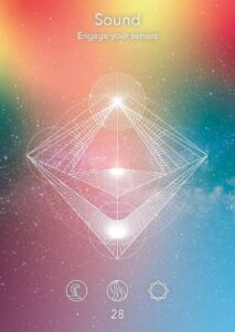 Card 28, Sound, Sacred Signs Oracle Deck
