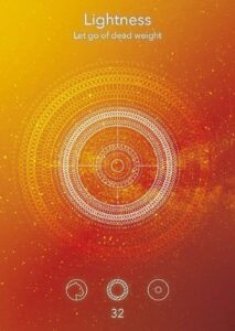 Card 32, Lightness, Sacred Signs Oracle Deck