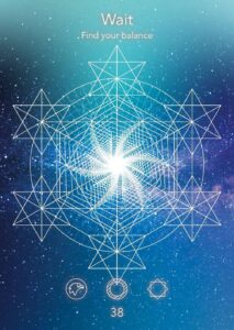 Card 38, Wait, Sacred Signs Oracle Deck