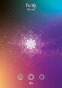 Card 45, Purity, Sacred Signs Oracle Deck
