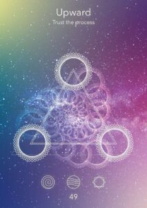 Card 49, Upward, Sacred Signs Oracle Deck