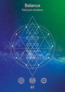 Card 61, Balance, Sacred Signs Oracle Deck
