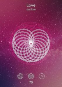 Card 70, Love, Sacred Signs Oracle Deck