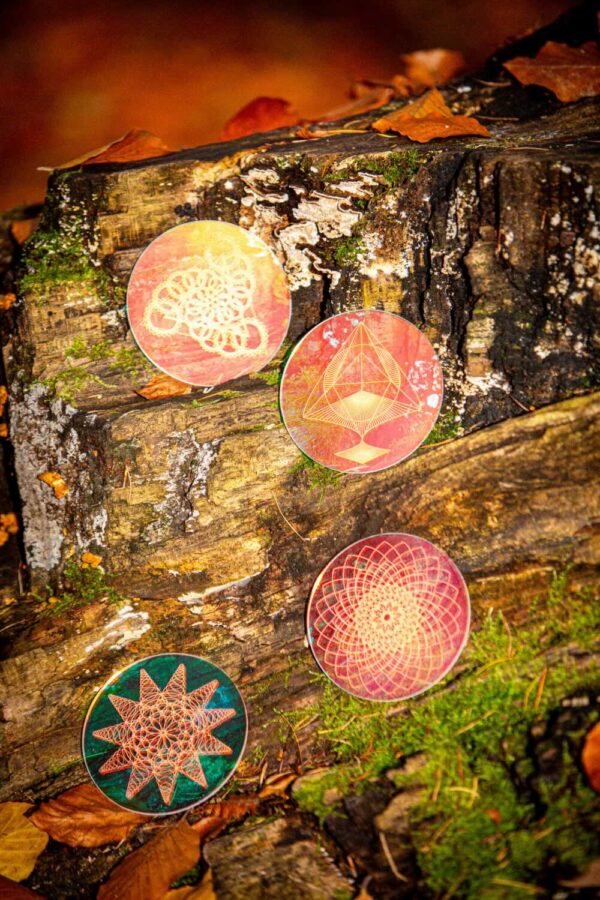 Water Charging Coasters Set - Heal, Upward, Fluidity & Supernova - Image 3