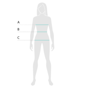 Sacred Signs model size guide — clothing reference