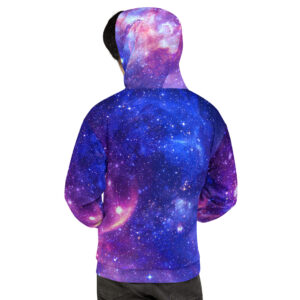 Sacred geometry hoodie — recycled sacred geometry print hoodie, back
