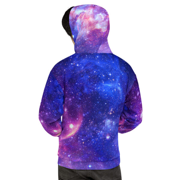 Sacred geometry hoodie — recycled sacred geometry print hoodie, back