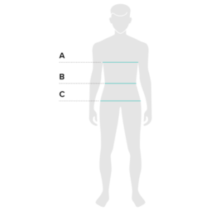 Sacred Signs model size guide — apparel fitting reference