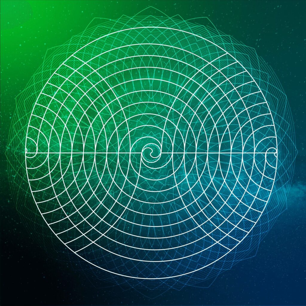 Green Spiral sacred sign