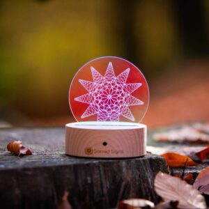 Houten LED standaard voor de Frequency Tools