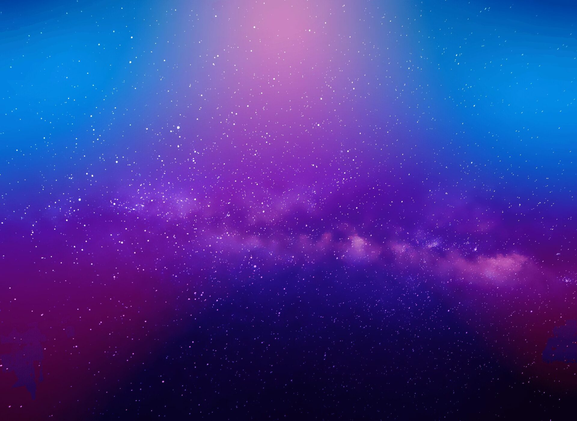 A vibrant cosmic background featuring purple and blue hues with scattered stars, ideal for space-themed projects and designs.