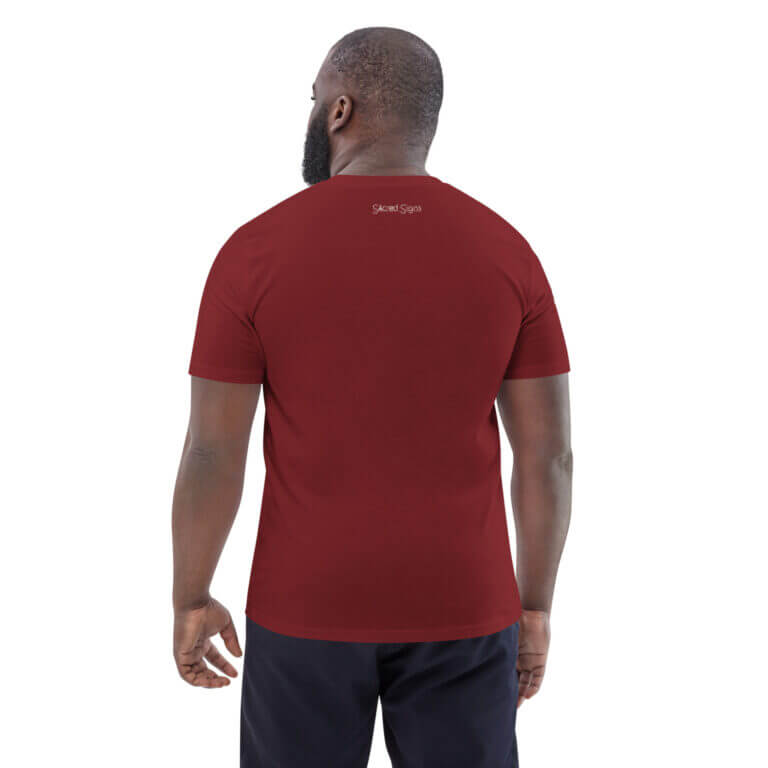 Men's burgundy short sleeve t-shirt featuring a classic fit and soft fabric, ideal for casual wear and everyday comfort.